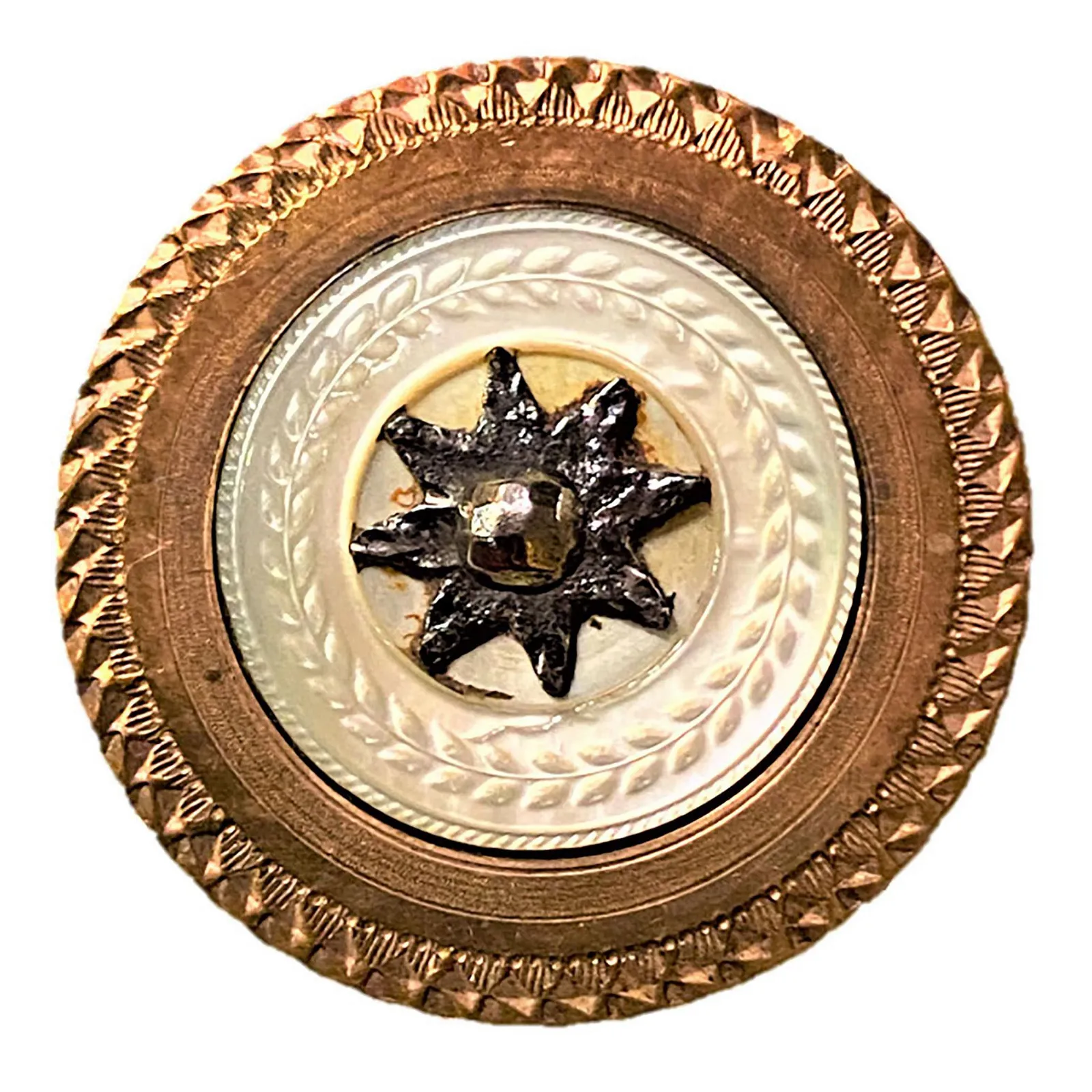A Division One Pearl and Copper Button