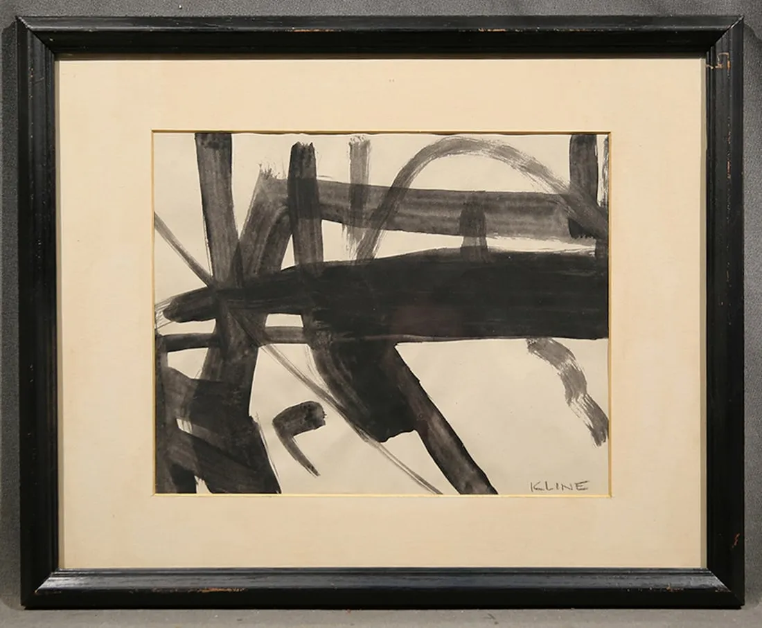 Franz Kline, Gouache on Paper