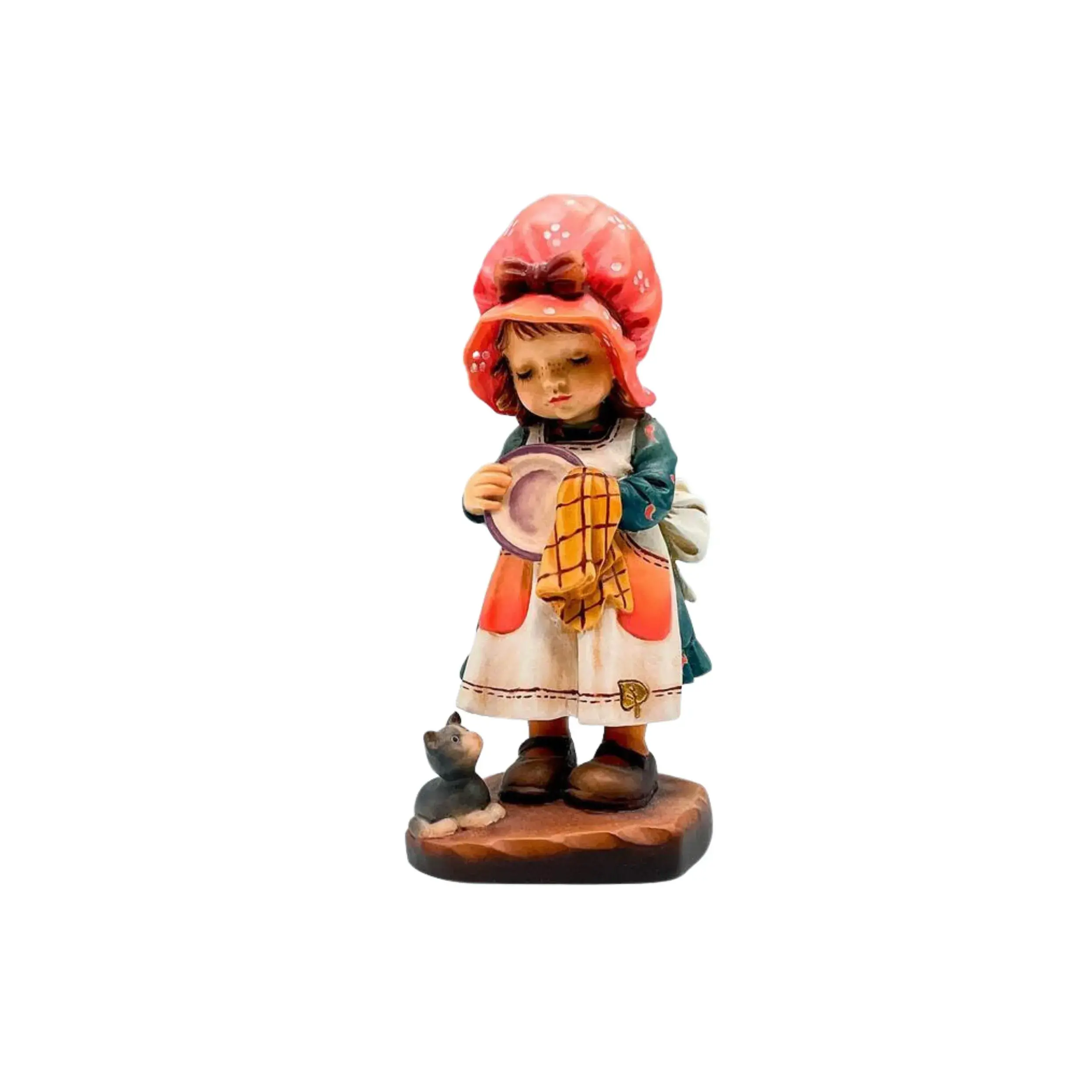 Anri Collectors Society Wood Carved Figurine, Helping Mother