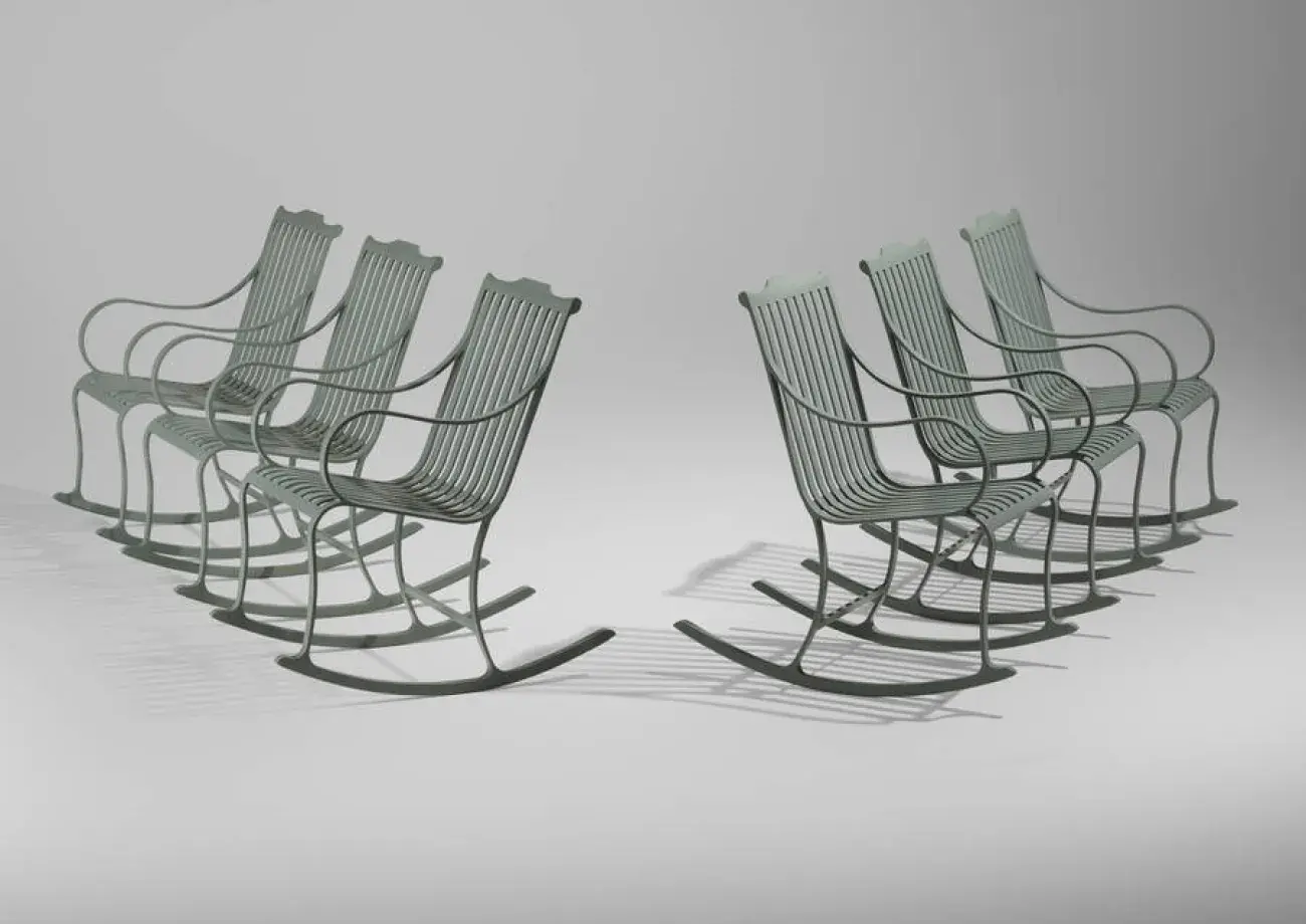 McKinnon and Harris McNeil rocking chairs, set of six