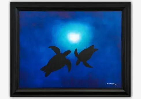 Wyland- Original Painting on Canvas Swimers
