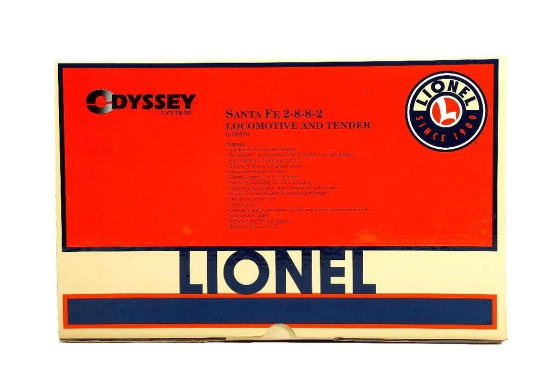 Lionel O Gauge Modern Santa Fe 2-8-8-2 L&T