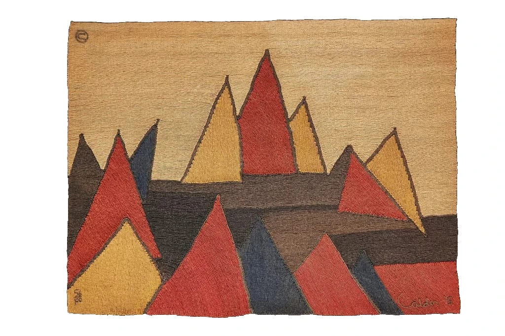 After Alexander Calder, 'Pyramids' Tapestry
