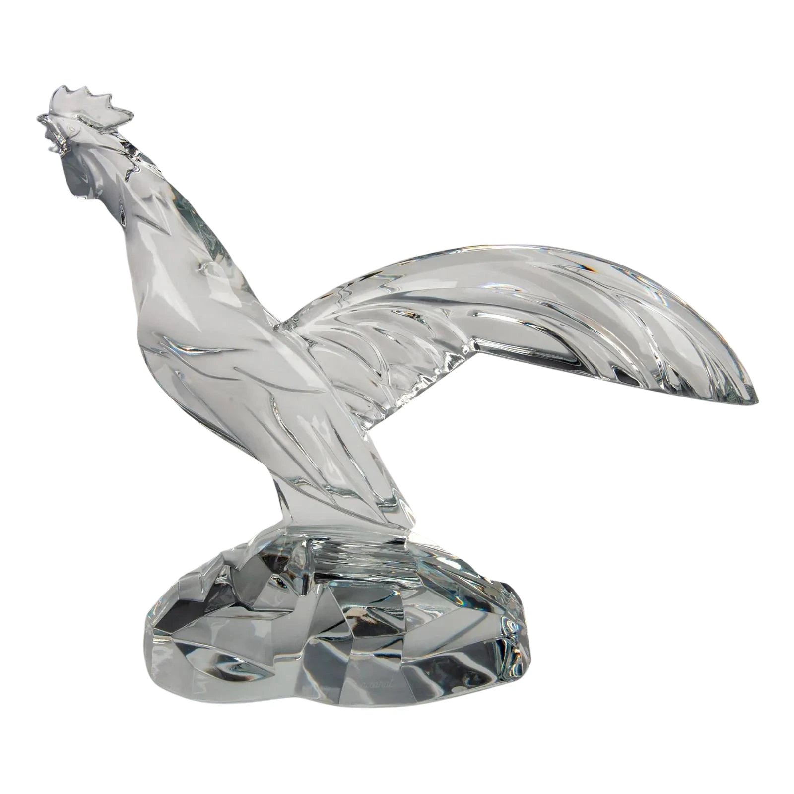 Baccarat Crystal Statuette, Heritage Chanticleer Rooster