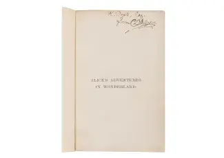 DODGSON, Charles Lutwidge (“Lewis Carroll”) (1832-1898). Alice’s Adventures in Wonderland.
