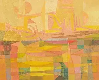 George Morrison Mirrored Image Gouache 1956