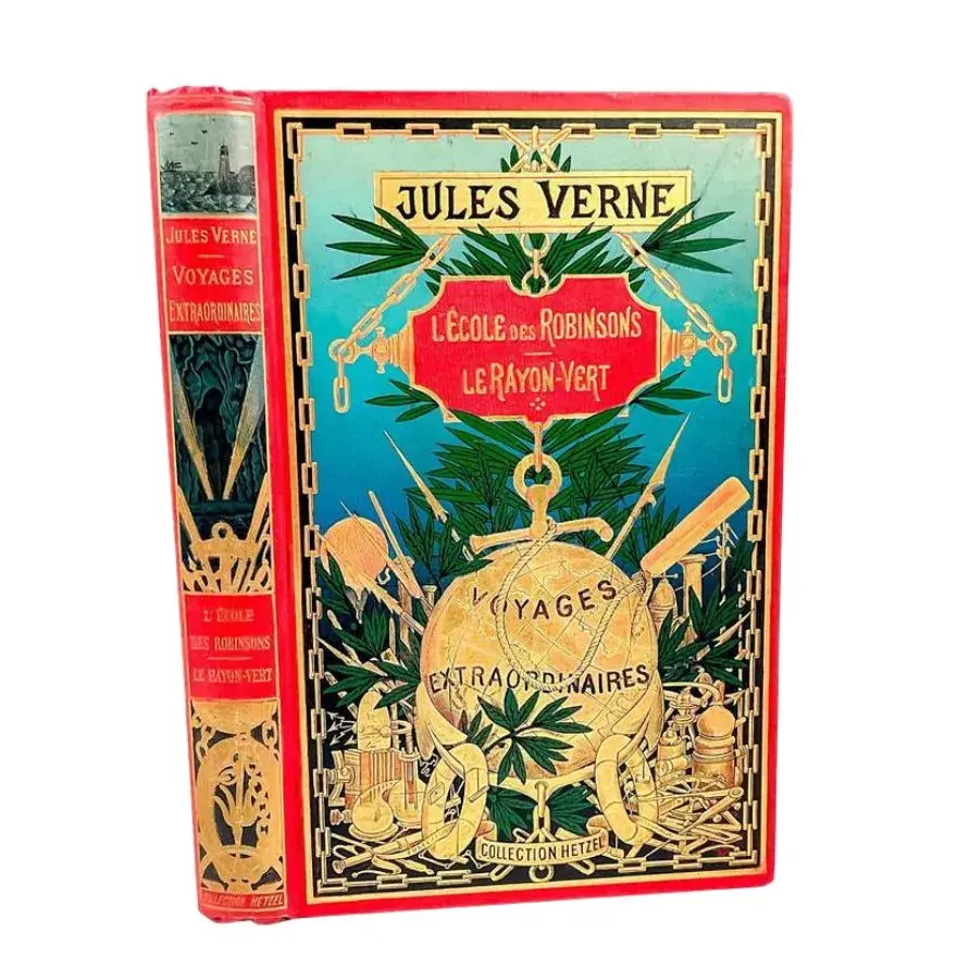 Jules Verne, L'Ecole des Robinsons / Le Rayon-Vert, Globe Dore