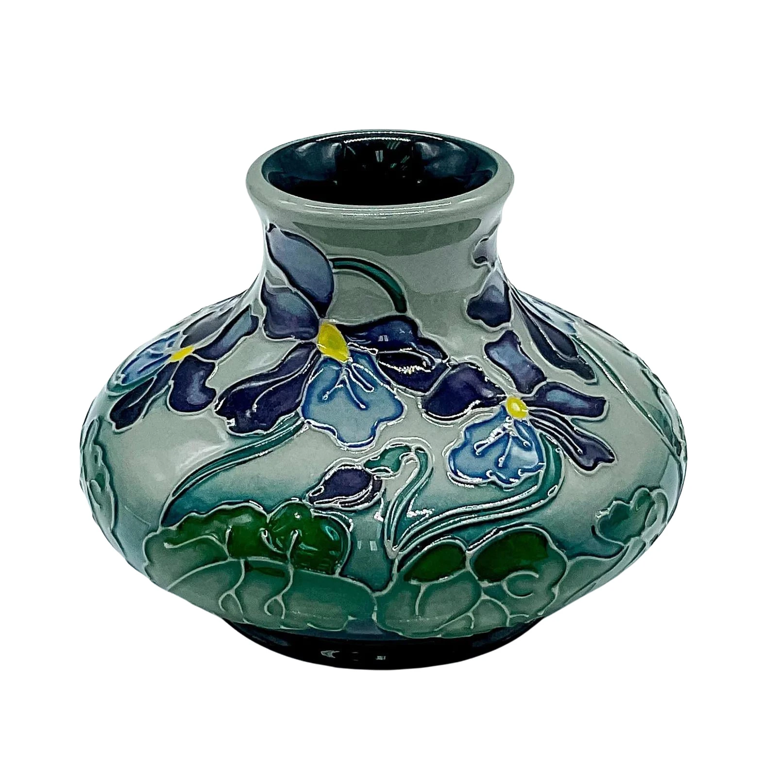 Moorcroft Pottery Rachel Bishop Vase, Viola