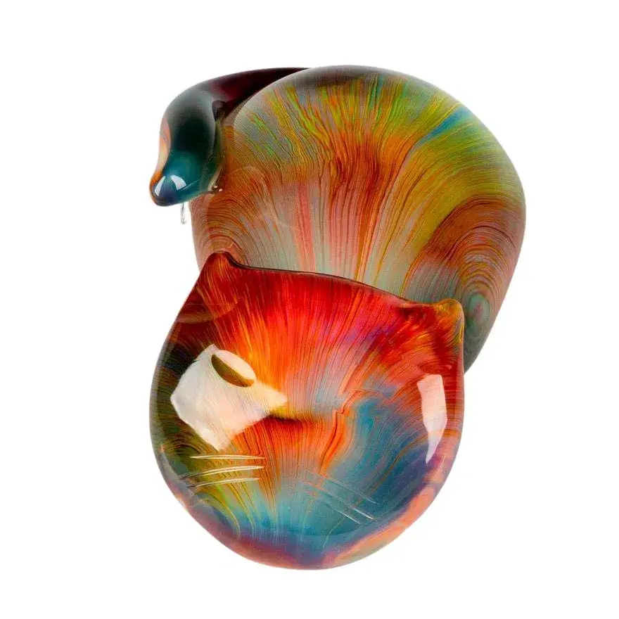 Murano Glass by Dino Rosin Cat Sculpture