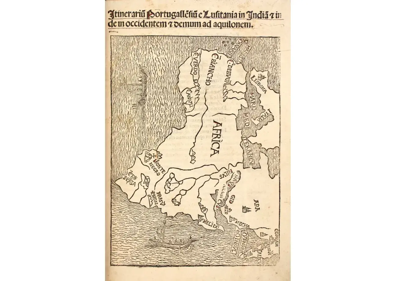 The first Latin edition of the earliest collection of voyages, including Columbus and Vespucci