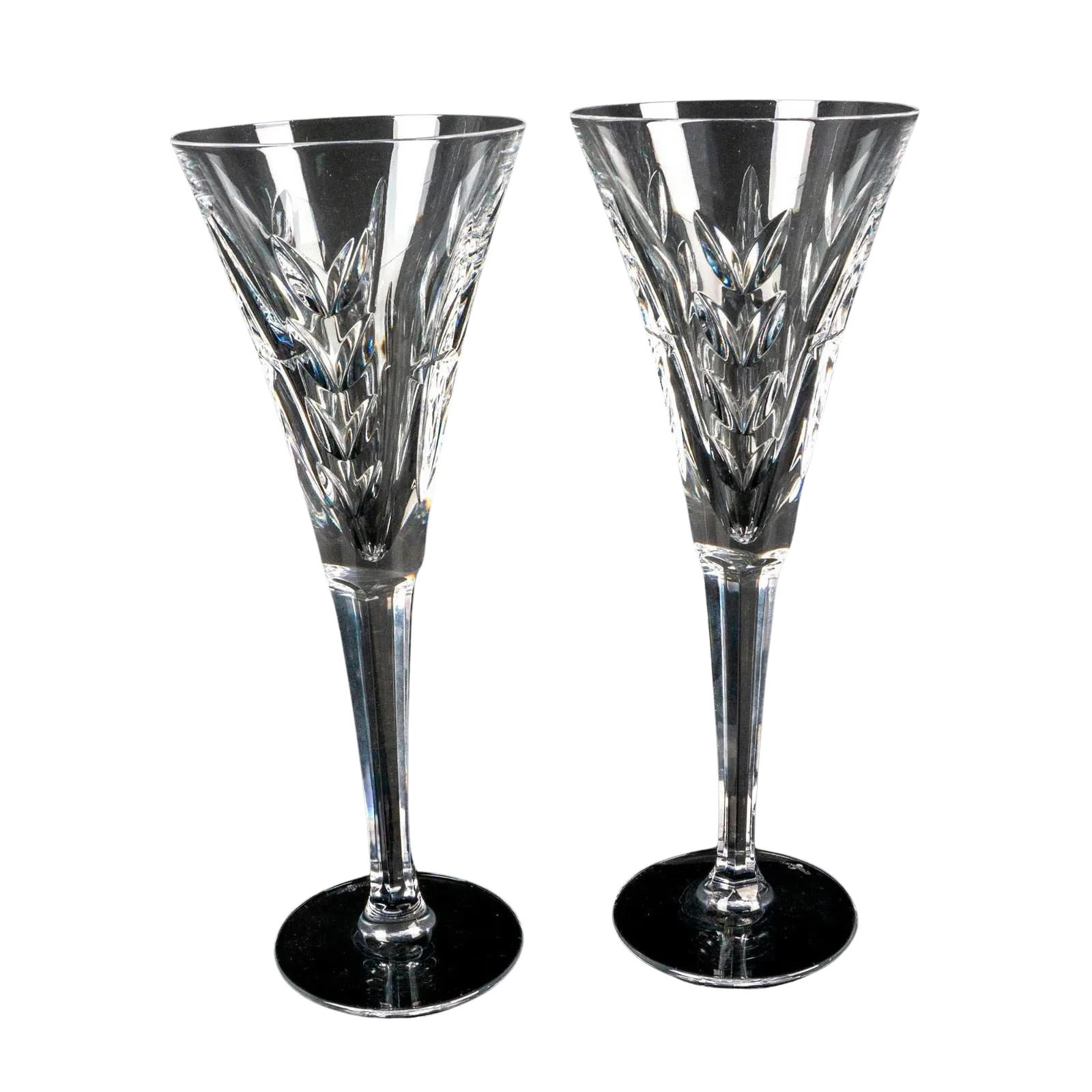 Pair of Waterford Crystal Toasting Glasses Americas Heritage