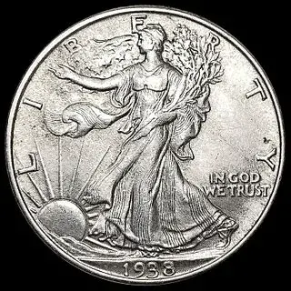 1938 Walking Liberty Half Dollar GEM BU