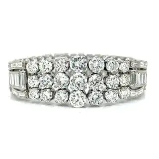 Art Deco Platinum 47.30 Ct. Diamond Bracelet