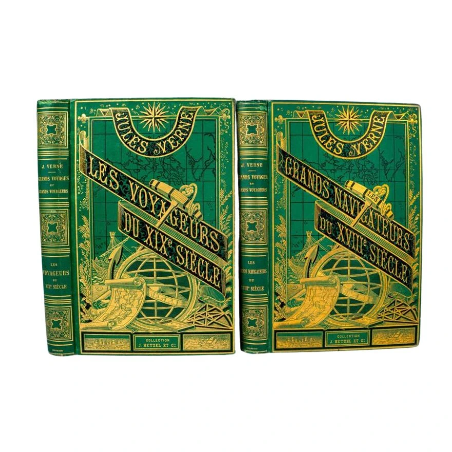 Jules Verne, 2 Vols. Grands Voyages et Grands Voyageurs
