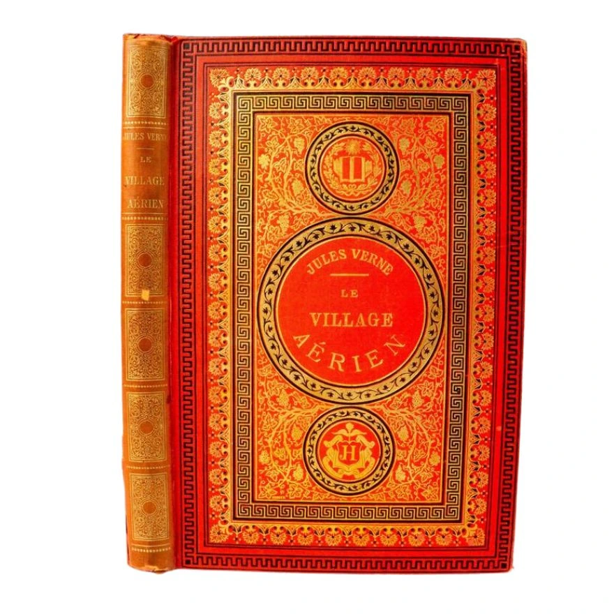 Jules Verne, Le Village Aerien, Initiales Dorees, Sans JV