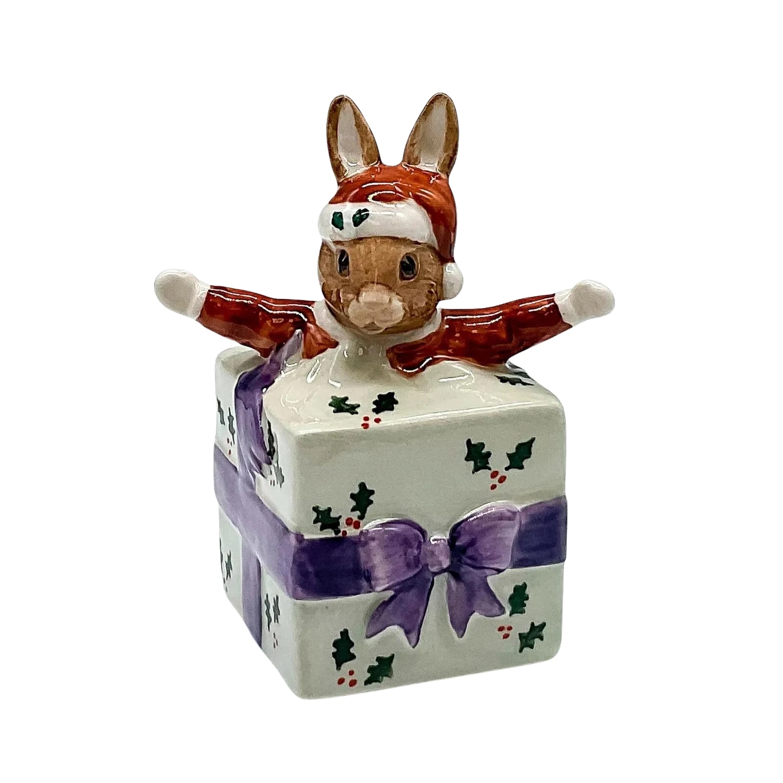 Royal Doulton Bunnykins Prototype, Christmas Surprise DB146