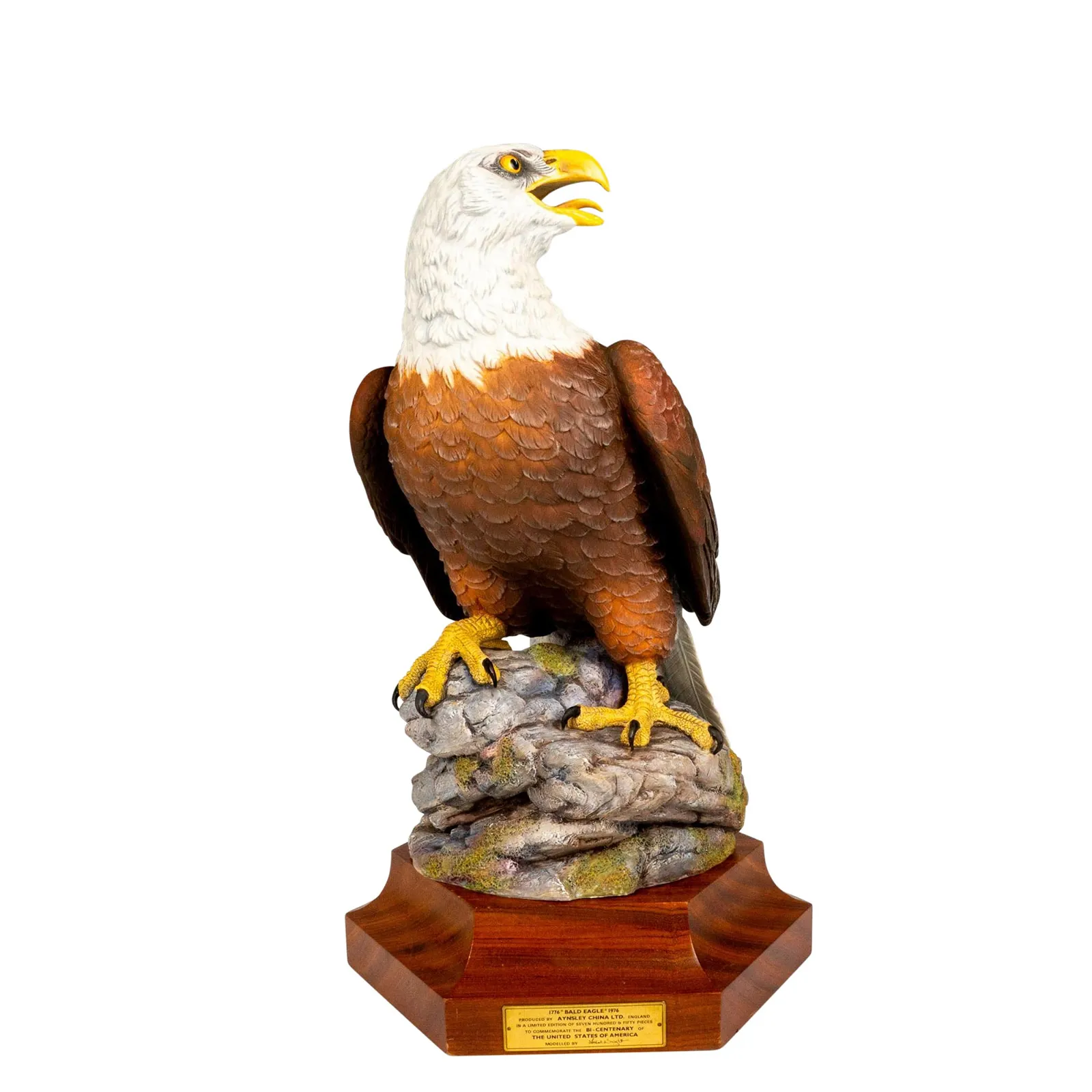 Aynsley China Porcelain Sculpture, Bald Eagle
