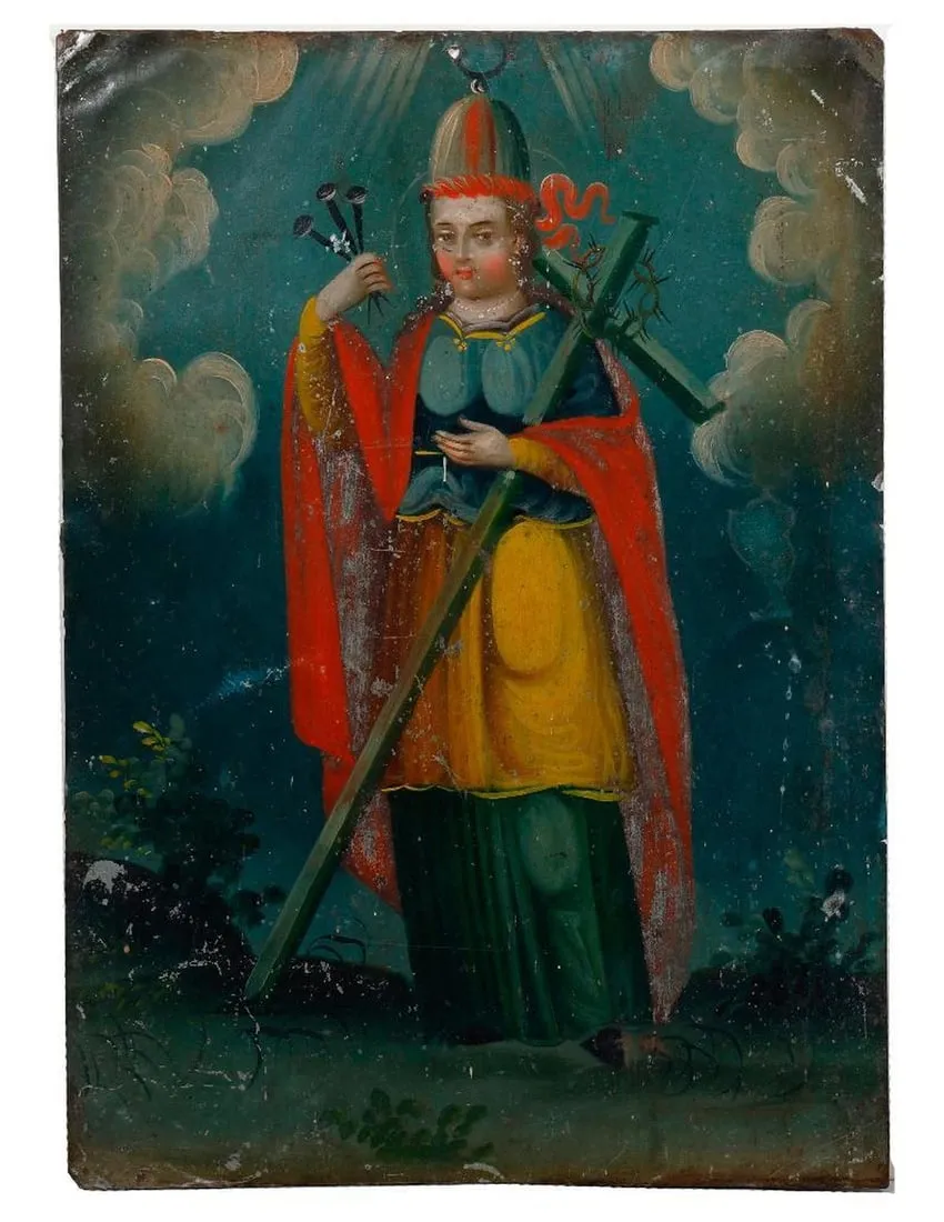 A Mexican Retablo of St. Helena.