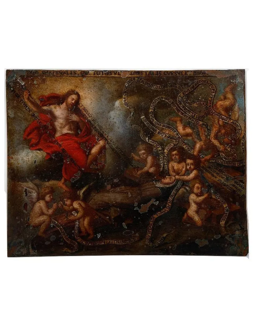 Retablo on Copper, Ecstasy of St. Teresa.