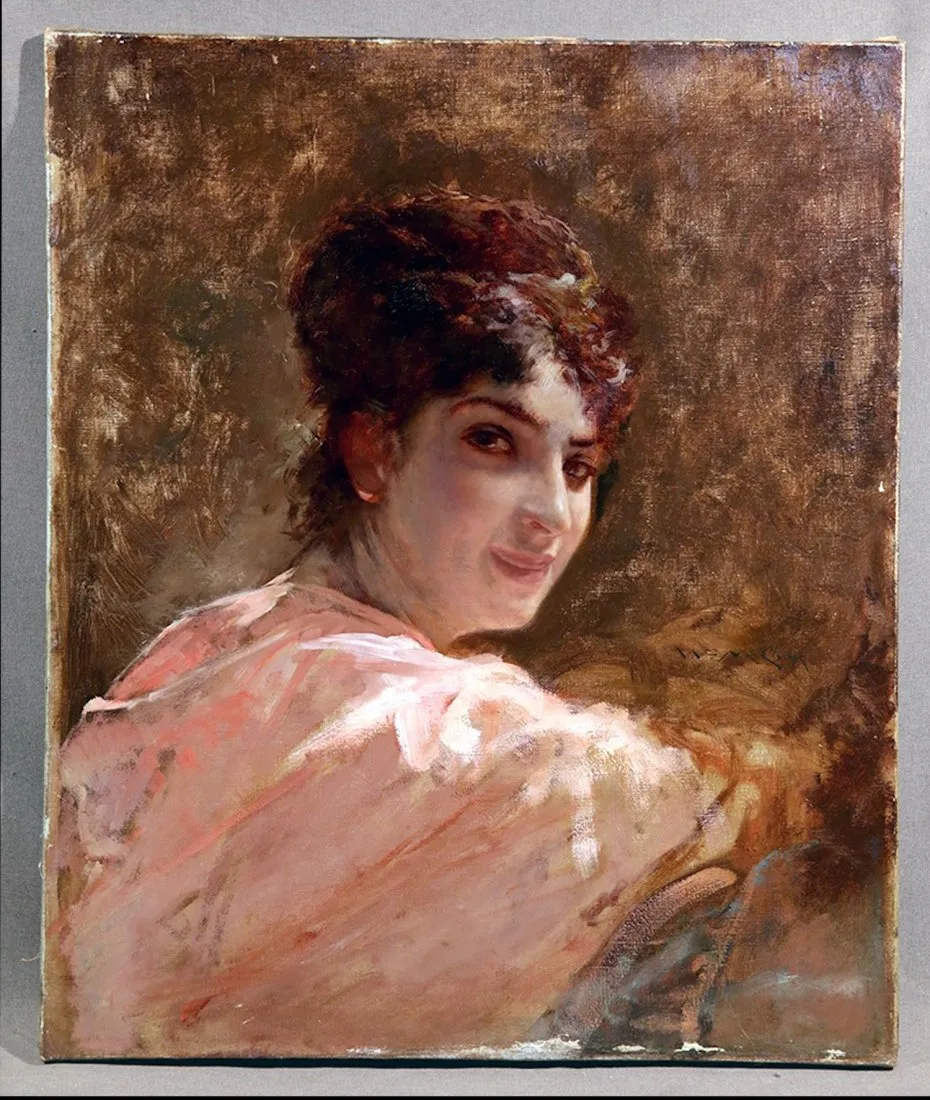 Woman's Portrait Oil on Canvas