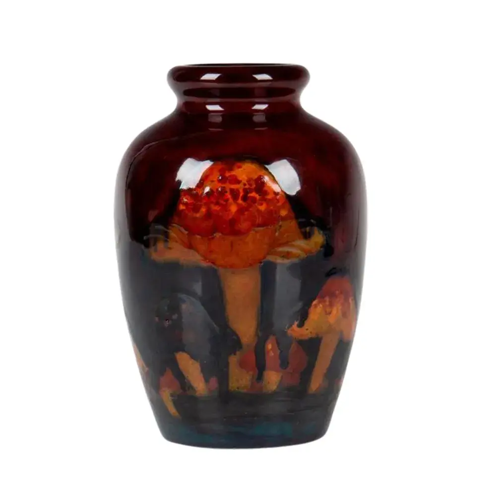 Moorcroft Mushroom & Toadstools Vase, Claremont
