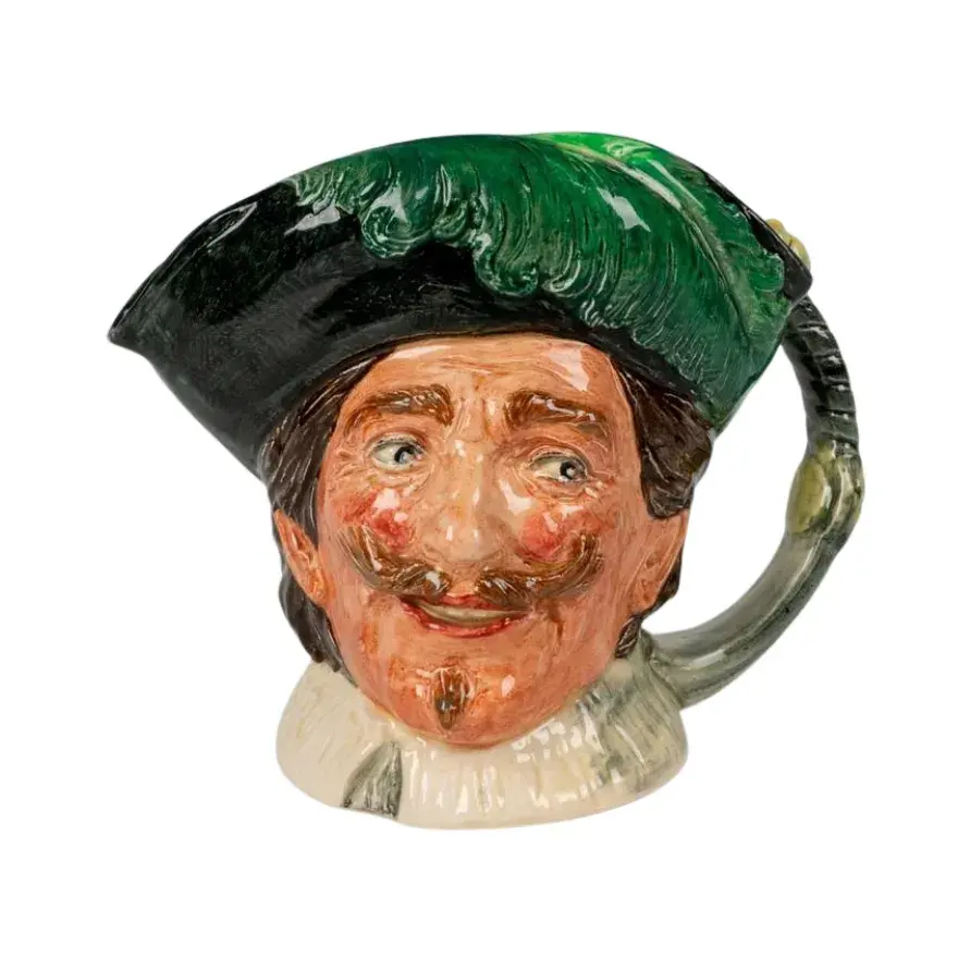 Royal Doulton Large Character Jug, The Cavalier with Goatee