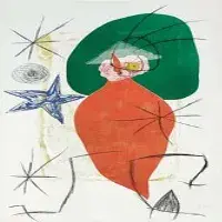 Joan Miro 'la Folle Au Piment Rageur 1975' Very Rary Lithograph Edition Of 30