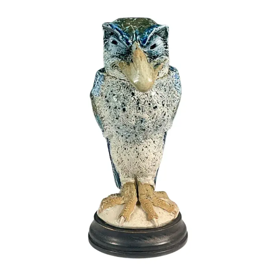 Martin Brothers Stoneware Jar and Cover, Wally Bird