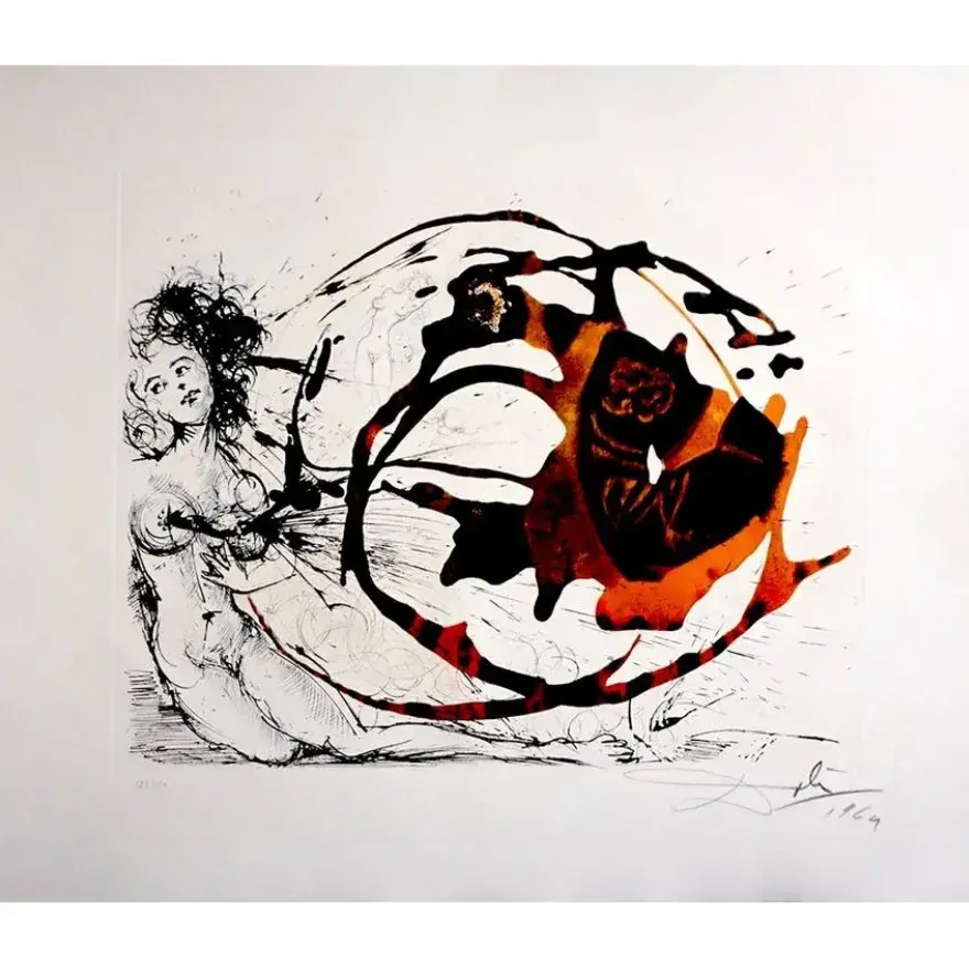 Salvador Dali (Spanish, 1904-1989) Etching The Mythology The Milky Way, signed