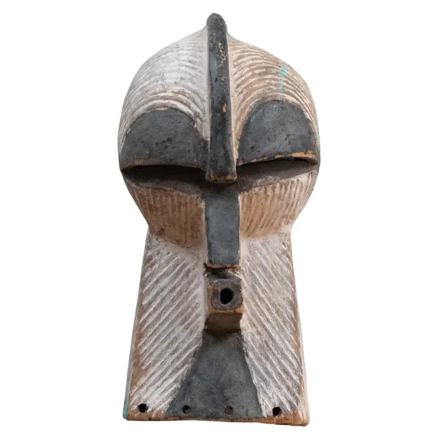 Songye Kifwebe Painted Wood Mask, Democratic Republic of Congo