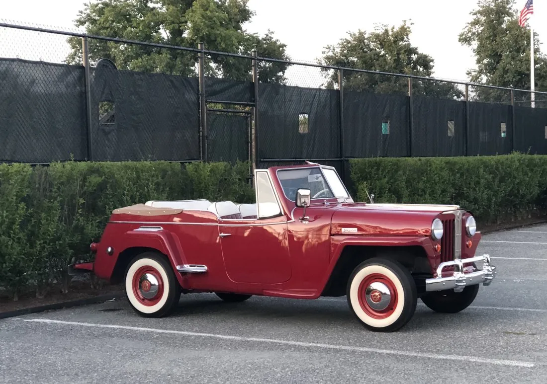 1948 Red Willys Jeepster