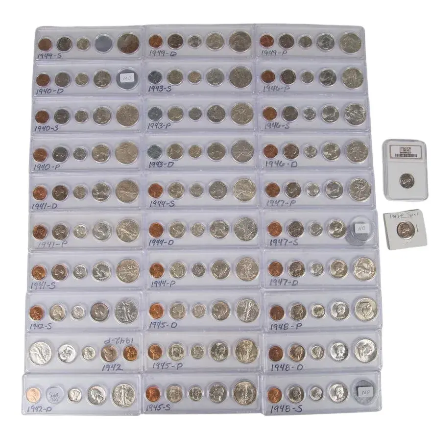 96pc Collection Of Coins Spanning 1932-1939
