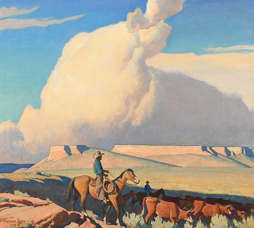 Maynard Dixon, Open Range, 1942. Image courtesy of Coeur d’Alene Art Auction.
