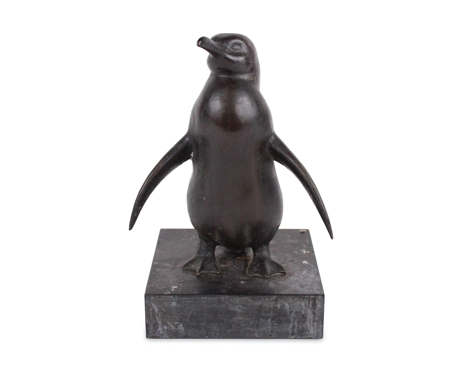 Cast bronze statue by Gaston Lachaise, (French/American 1882-1935), titled Penguin Charlie, circa 1925-1926. Estimate: $25,000-$50,000